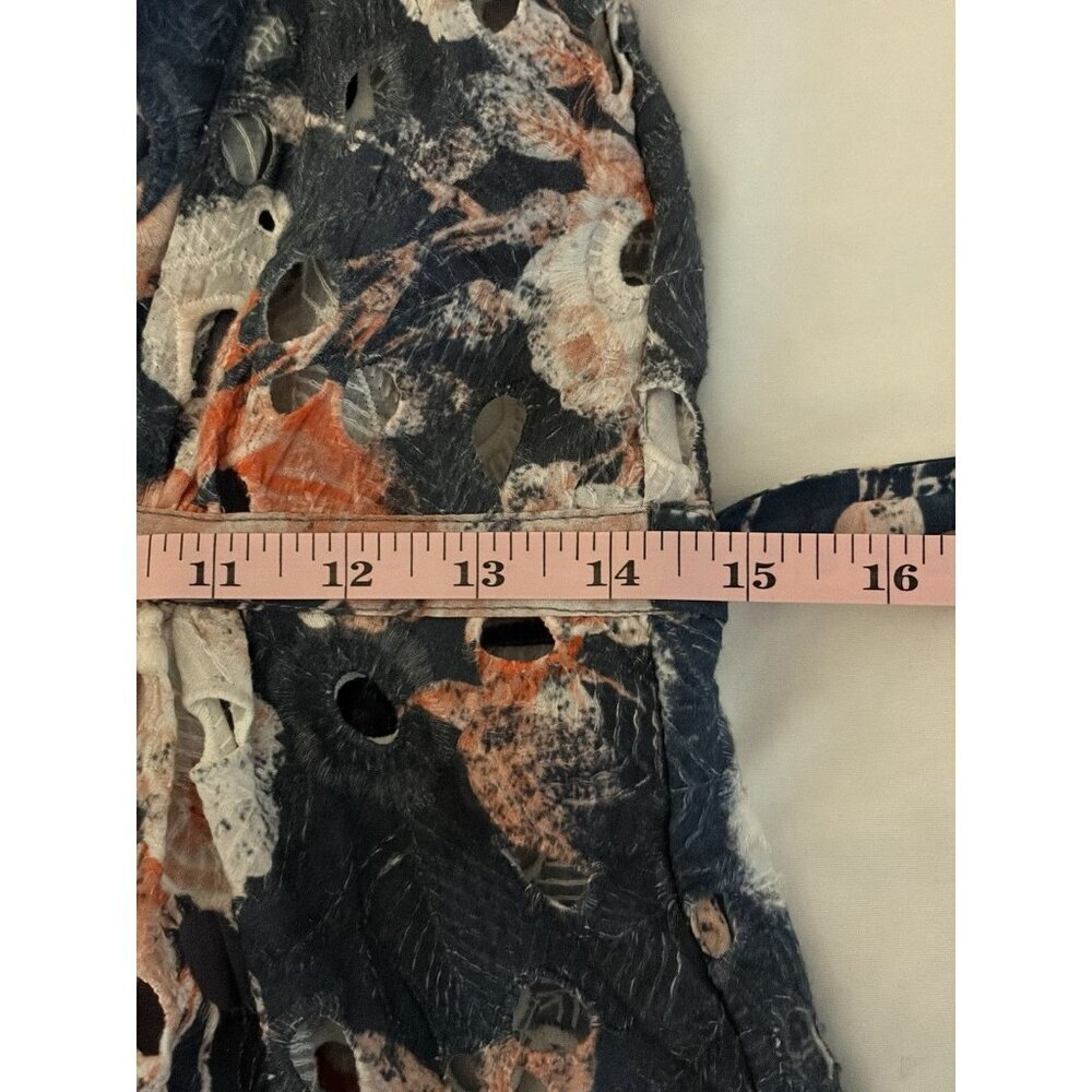 Anthropologie Hemant & Nandita Lazuli Women’s Floral Eyelet Dress Sz 4 - Picture 11 of 12